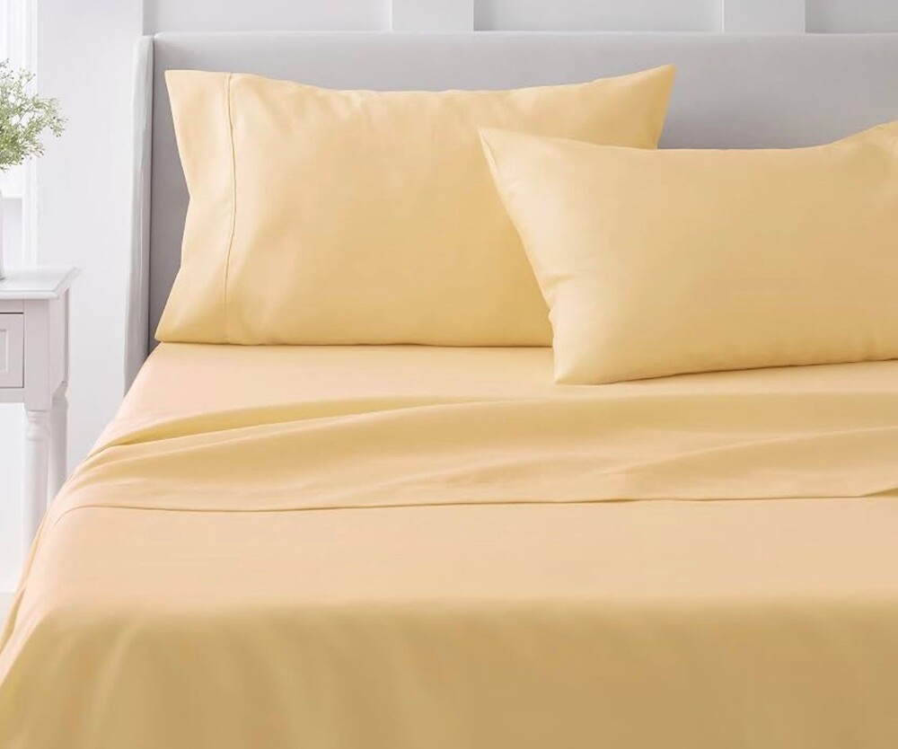 New Martha Stewart Sateen king flat sheet 400 thread 100% cotton